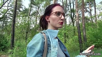 German Scout - Stranger Seduce Petite red hair teen Lia Louise to Fuck for Cash